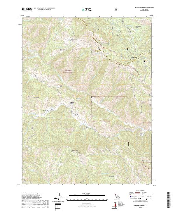 US Topo 7.5-minute map for Bartlett Springs CA