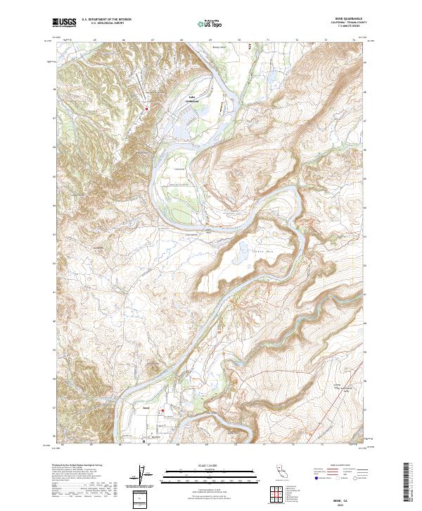 US Topo 7.5-minute map for Bend CA