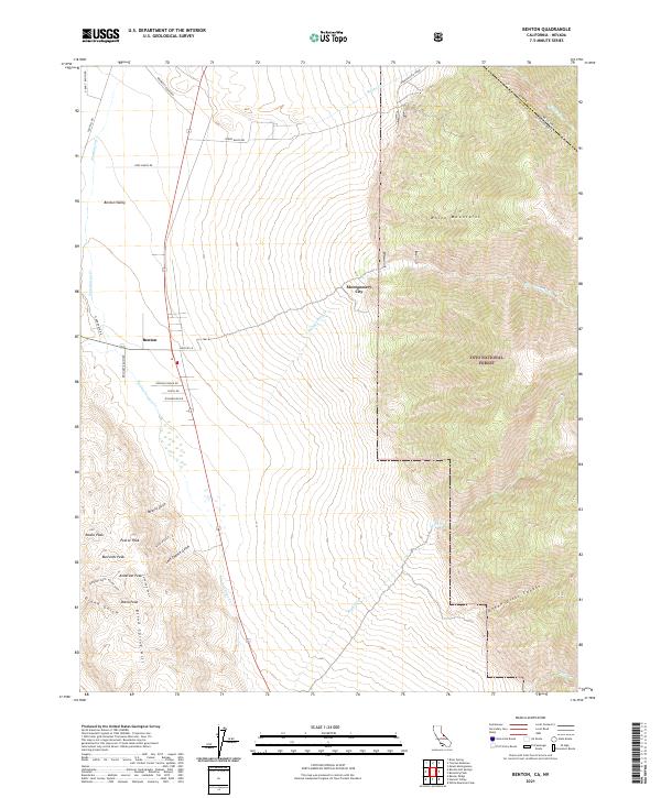 US Topo 7.5-minute map for Benton CANV