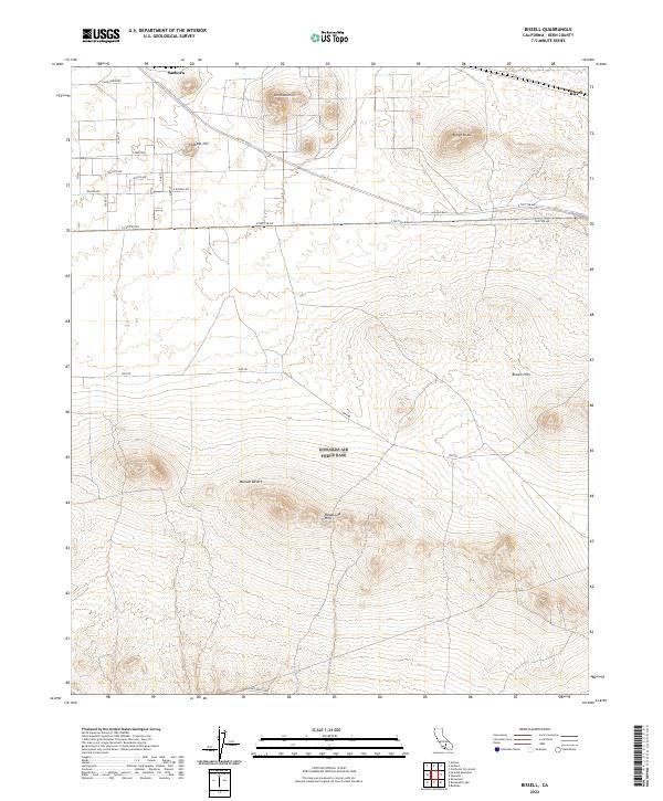 US Topo 7.5-minute map for Bissell CA