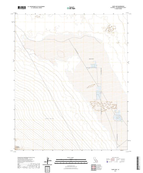 US Topo 7.5-minute map for Cadiz Lake CA