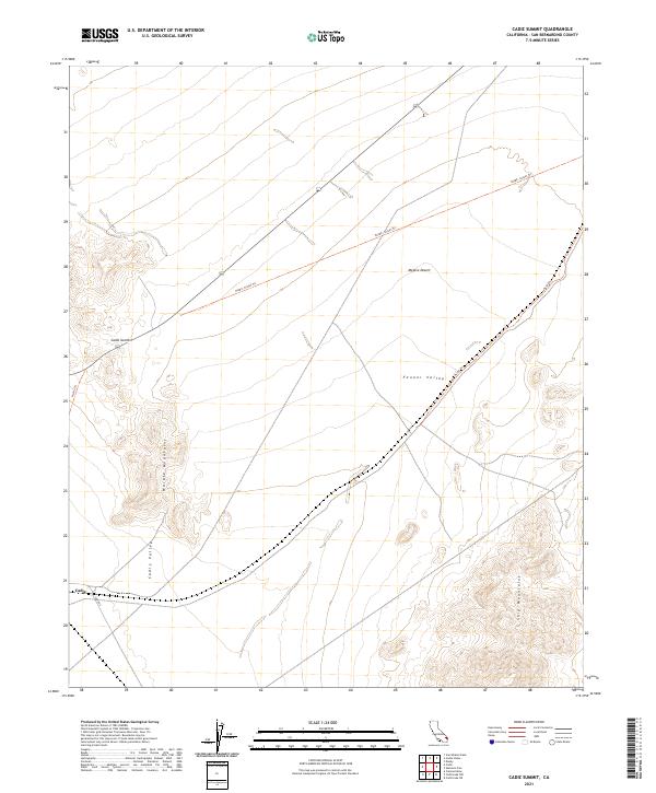 US Topo 7.5-minute map for Cadiz Summit CA