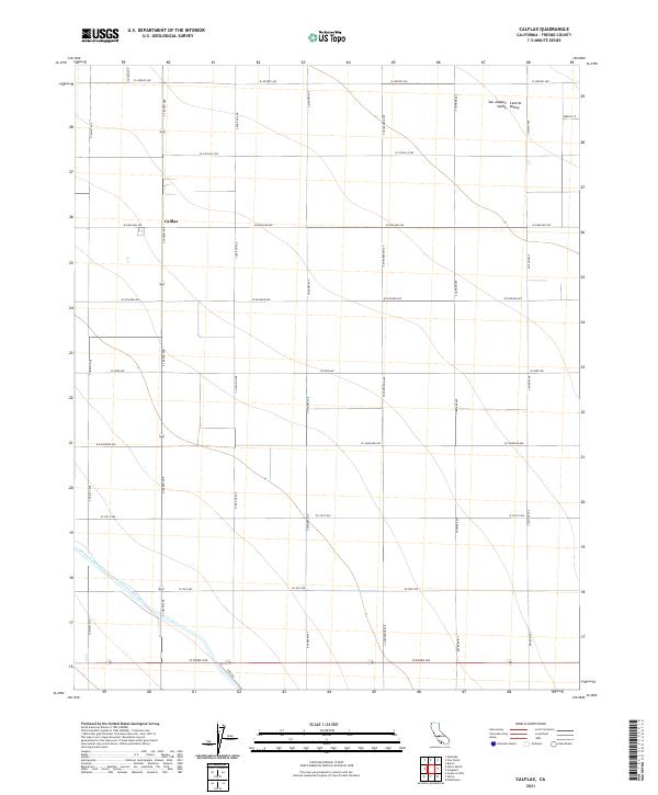 US Topo 7.5-minute map for Calflax CA