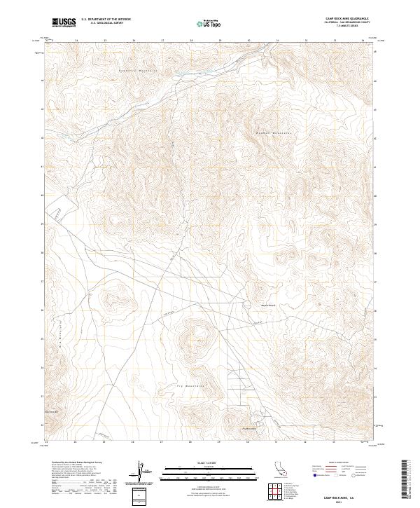 US Topo 7.5-minute map for Camp Rock Mine CA