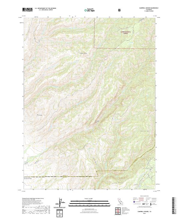 US Topo 7.5-minute map for Campbell Mound CA