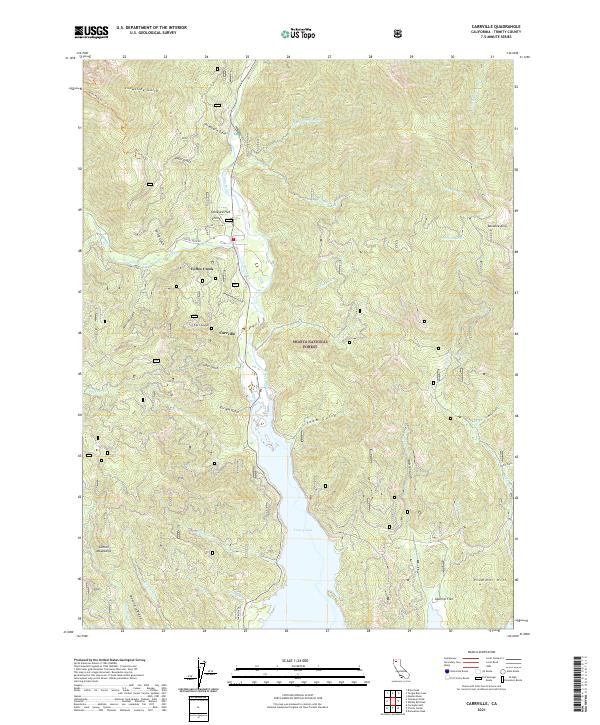 US Topo 7.5-minute map for Carrville CA