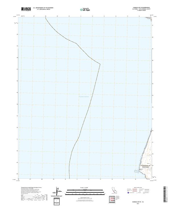 US Topo 7.5-minute map for Casmalia OE W CA