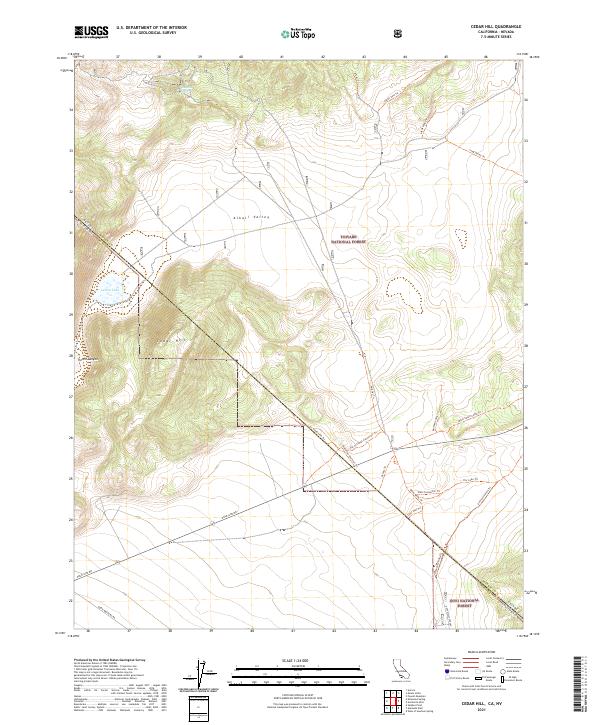 US Topo 7.5-minute map for Cedar Hill CANV