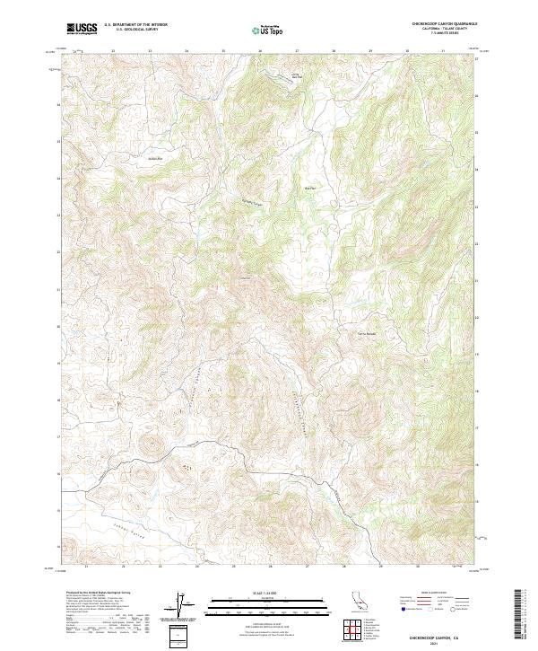 US Topo 7.5-minute map for Chickencoop Canyon CA