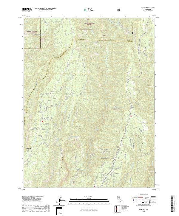 US Topo 7.5-minute map for Cohasset CA