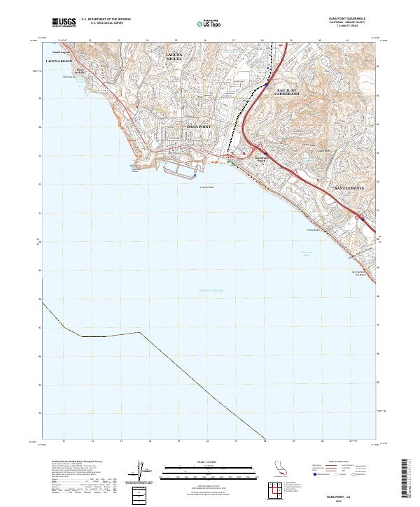 US Topo 7.5-minute map for Dana Point CA