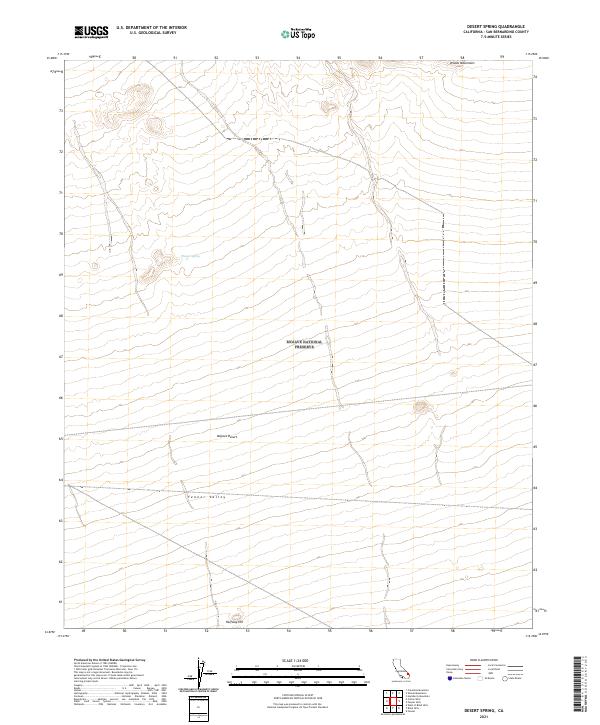 US Topo 7.5-minute map for Desert Spring CA