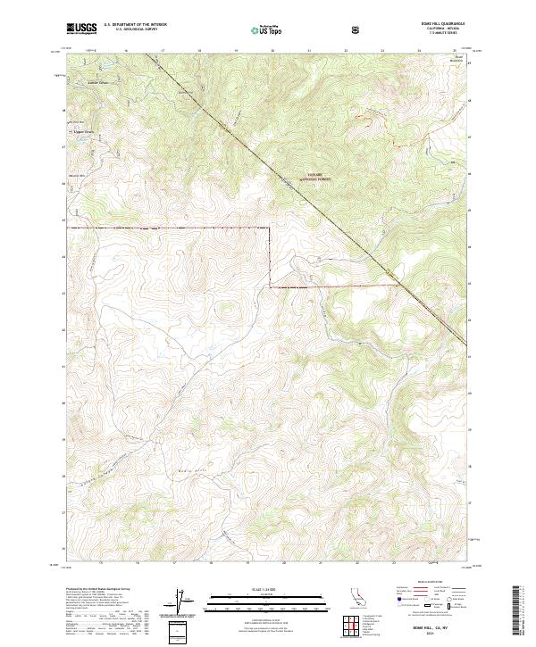 US Topo 7.5-minute map for Dome Hill CANV