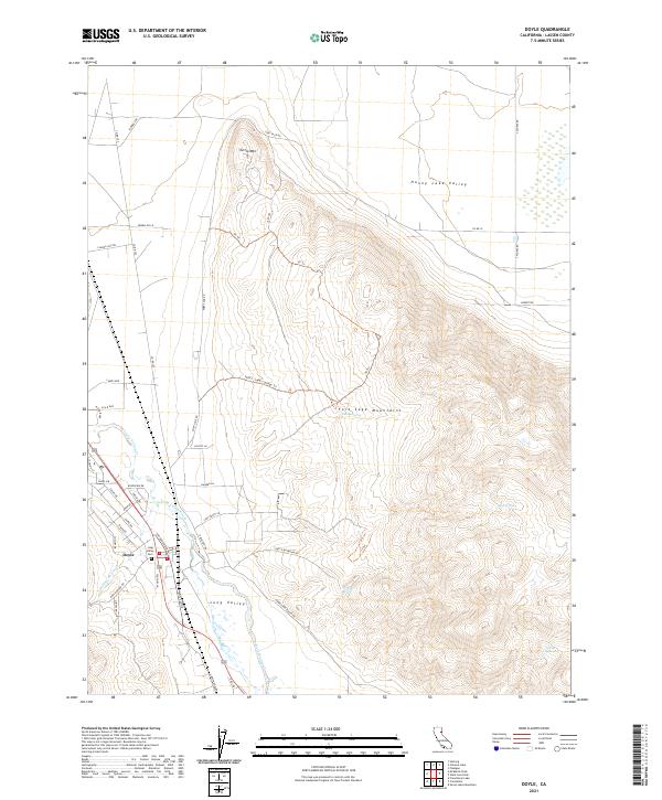 US Topo 7.5-minute map for Doyle CA