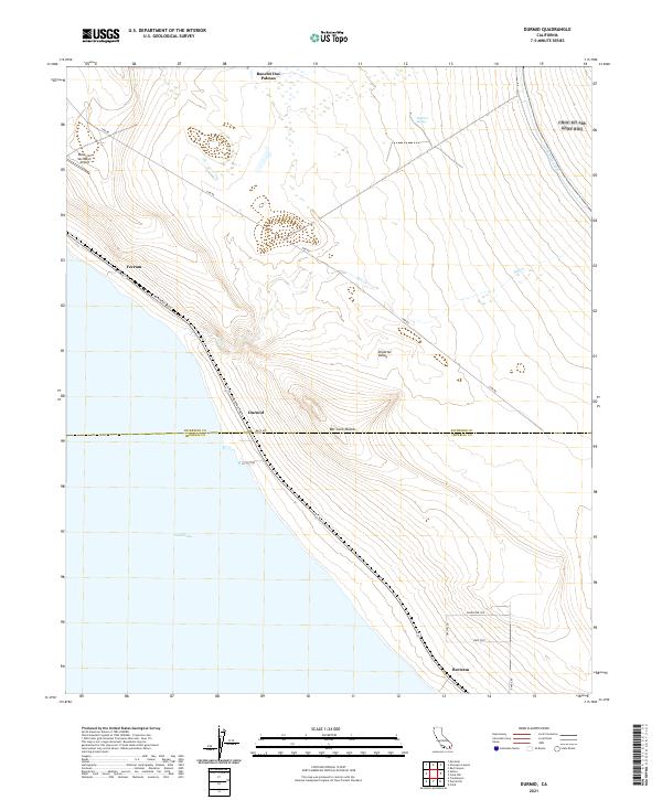 US Topo 7.5-minute map for Durmid CA