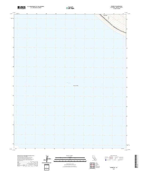 US Topo 7.5-minute map for Durmid SE CA