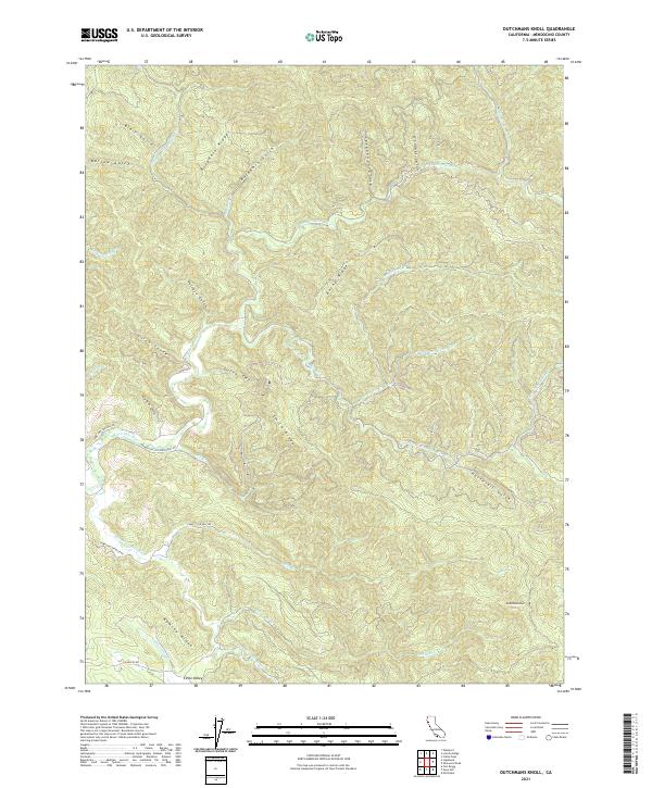 US Topo 7.5-minute map for Dutchmans Knoll CA