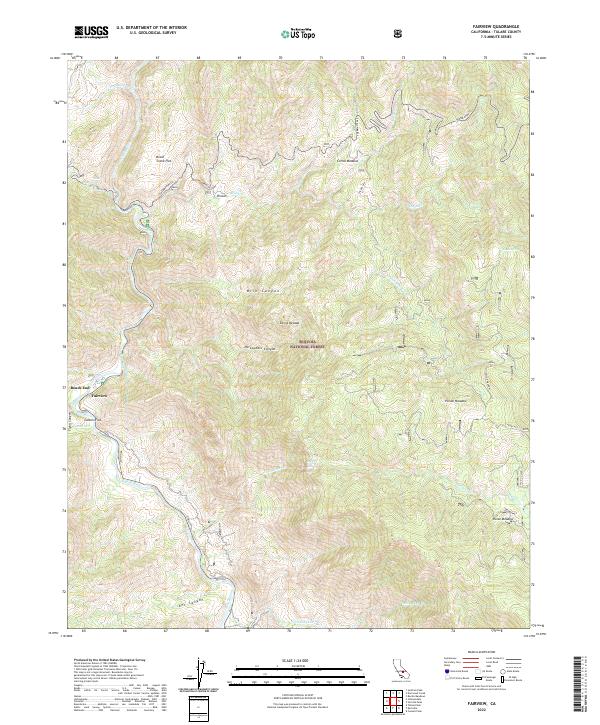 US Topo 7.5-minute map for Fairview CA