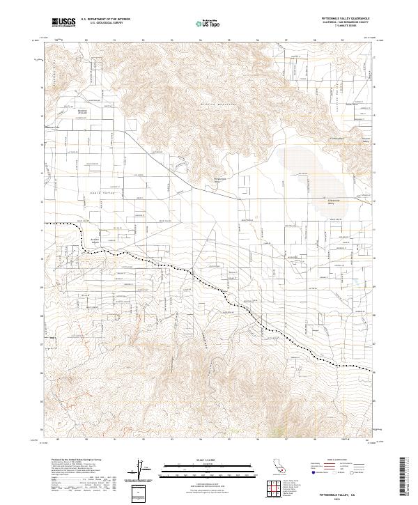 US Topo 7.5-minute map for Fifteenmile Valley CA