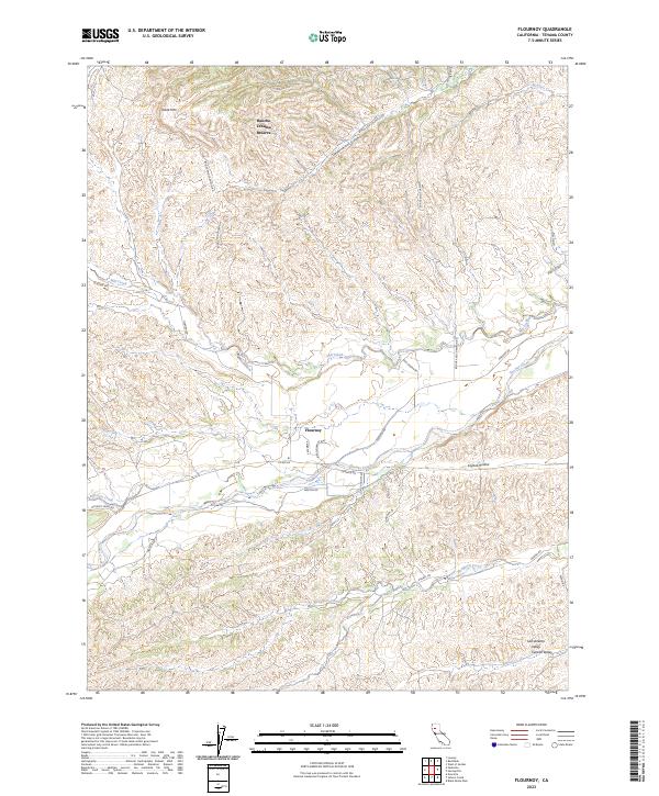 US Topo 7.5-minute map for Flournoy CA