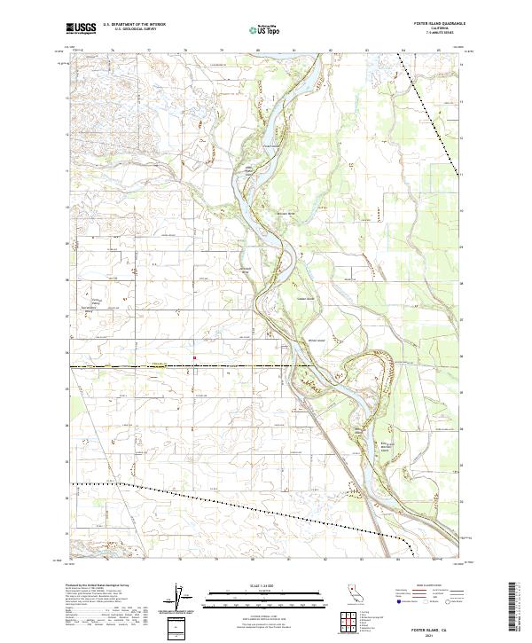 US Topo 7.5-minute map for Foster Island CA