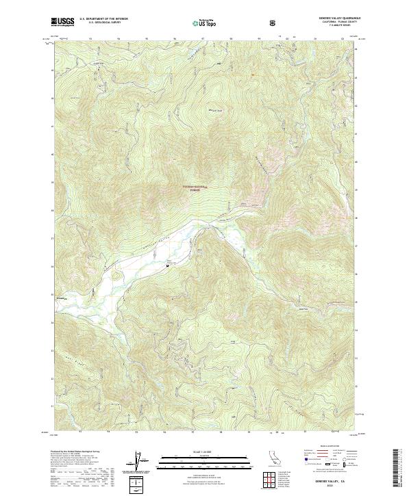 US Topo 7.5-minute map for Genesee Valley CA