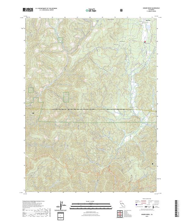 US Topo 7.5-minute map for Girard Ridge CA