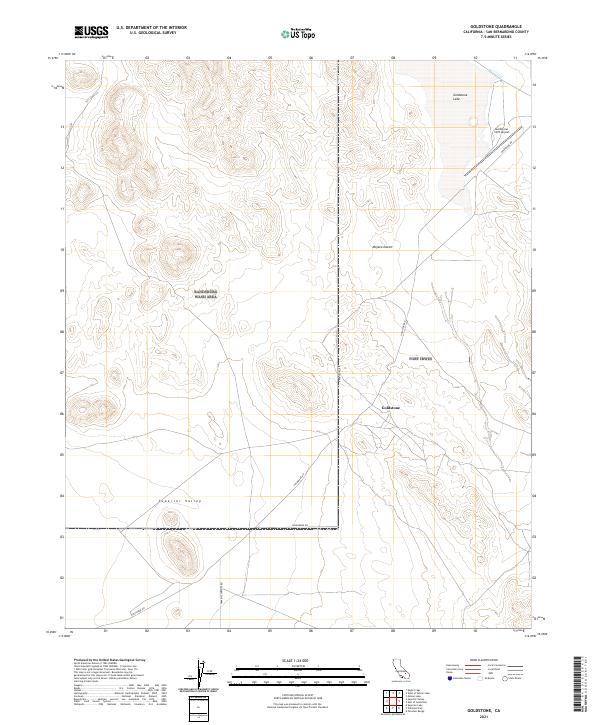 US Topo 7.5-minute map for Goldstone CA