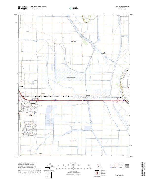 US Topo 7.5-minute map for Grays Bend CA