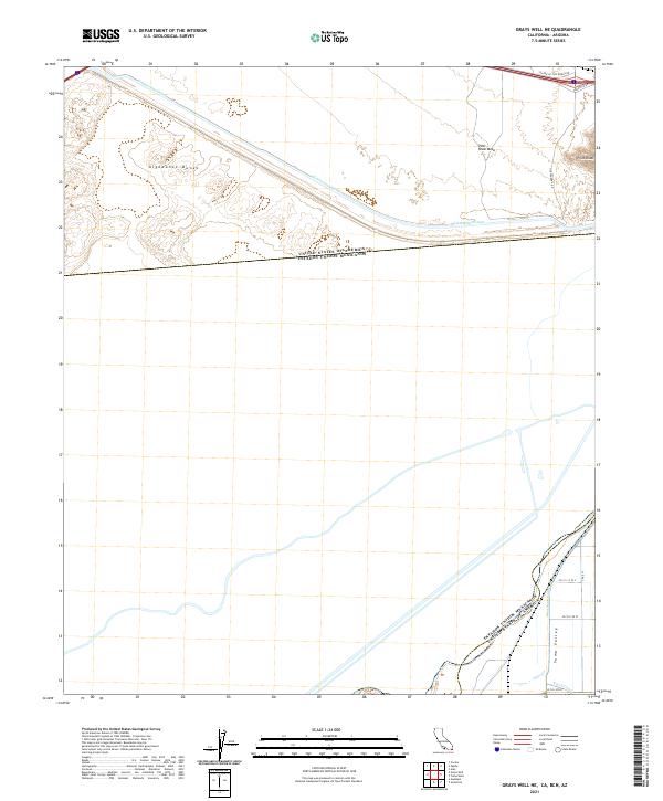 US Topo 7.5-minute map for Grays Well NE CABCNAZ