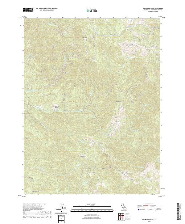 US Topo 7.5-minute map for Greenough Ridge CA