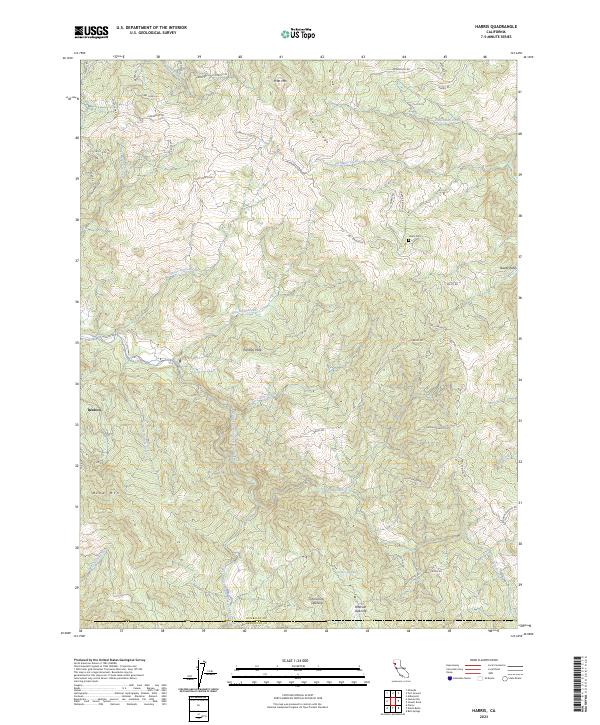 US Topo 7.5-minute map for Harris CA