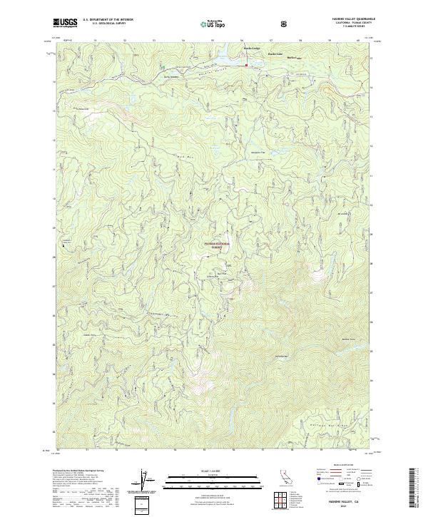 US Topo 7.5-minute map for Haskins Valley CA