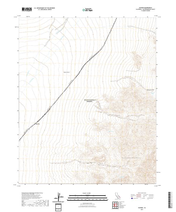 US Topo 7.5-minute map for Hayden CA