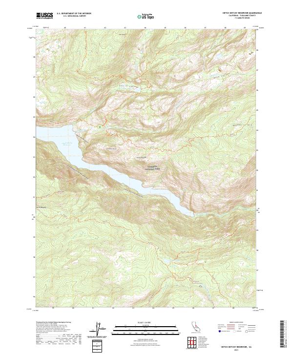 US Topo 7.5-minute map for Hetch Hetchy Reservoir CA