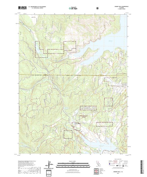 US Topo 7.5-minute map for Hobart Mills CA