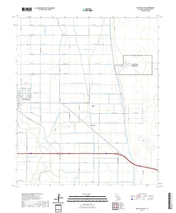 US Topo 7.5-minute map for Holtville East CA