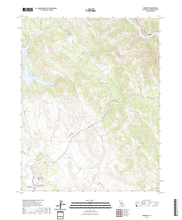 US Topo 7.5-minute map for Hornitos CA