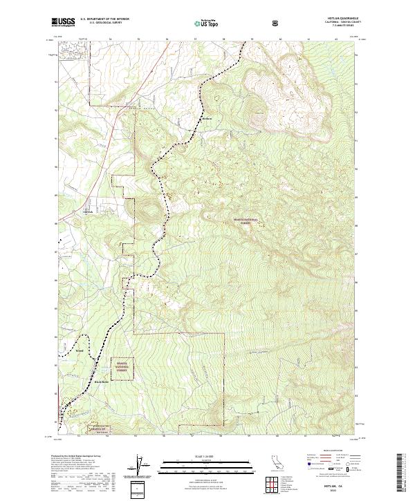 US Topo 7.5-minute map for Hotlum CA