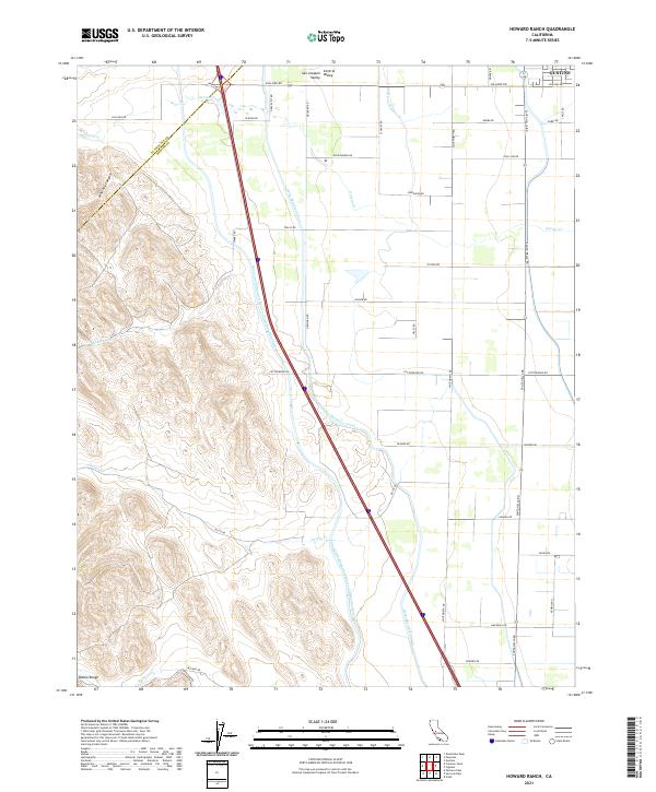 US Topo 7.5-minute map for Howard Ranch CA