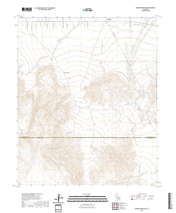 US Topo 7.5-minute map for Humbug Mountain CA