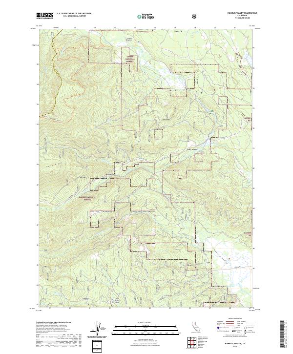 US Topo 7.5-minute map for Humbug Valley CA