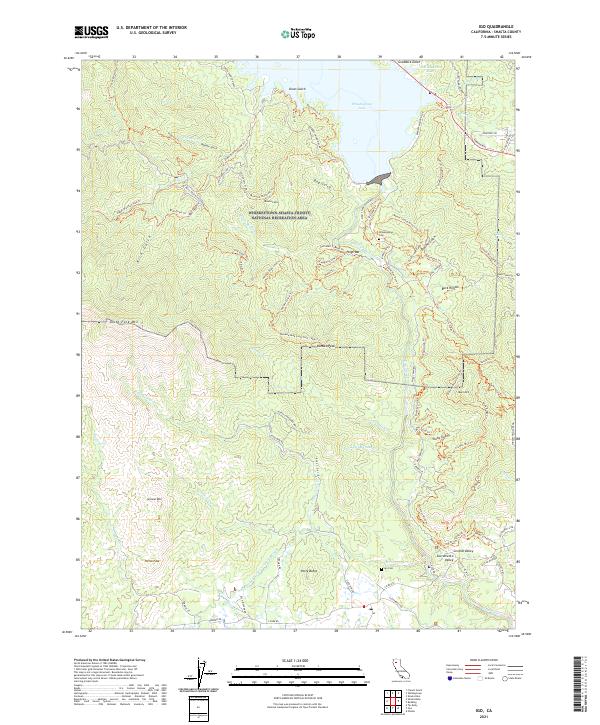 US Topo 7.5-minute map for Igo CA