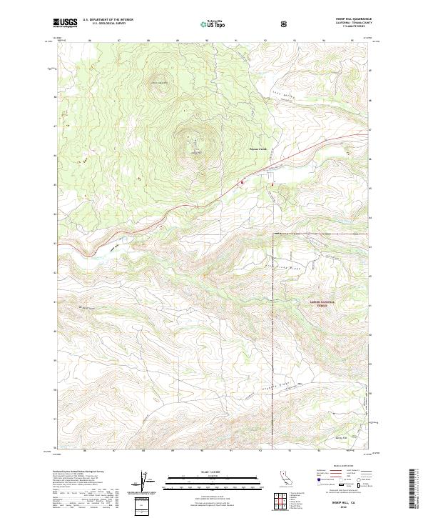 US Topo 7.5-minute map for Inskip Hill CA