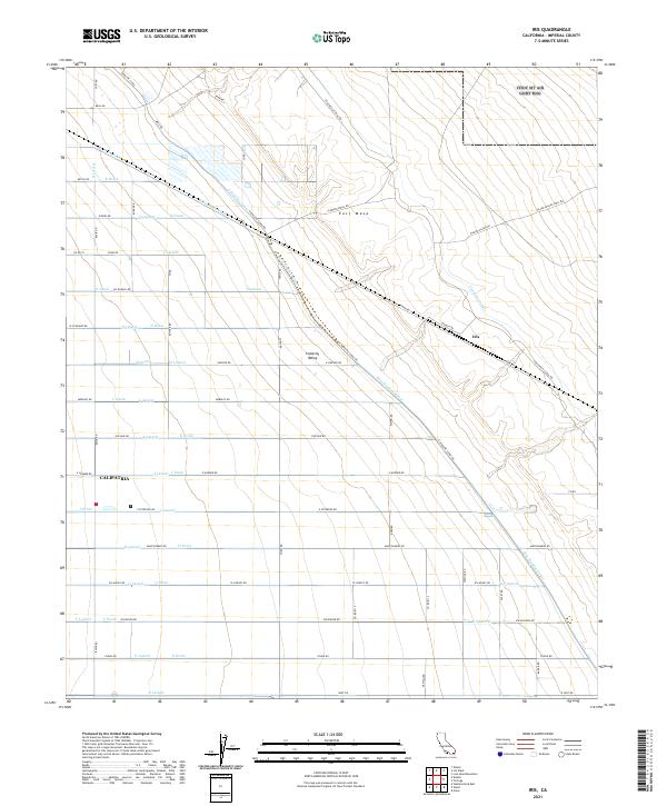 US Topo 7.5-minute map for Iris CA