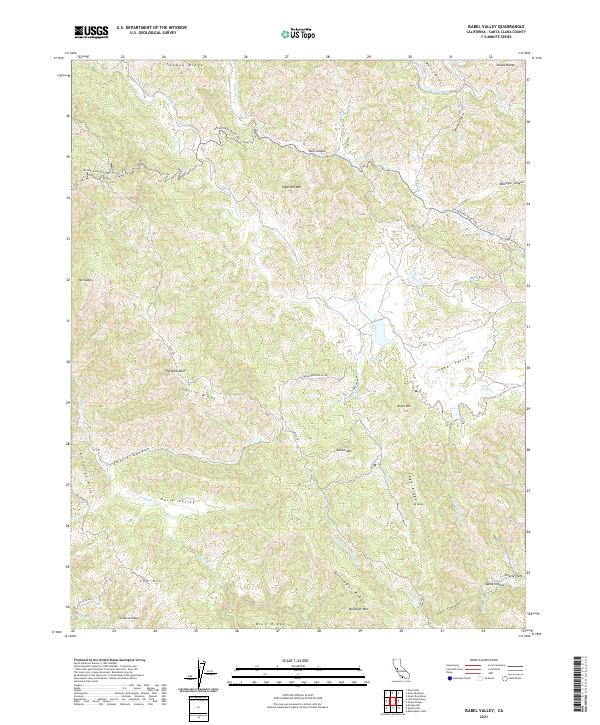 US Topo 7.5-minute map for Isabel Valley CA