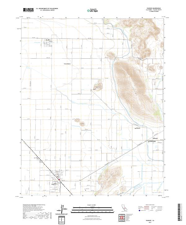 US Topo 7.5-minute map for Ivanhoe CA