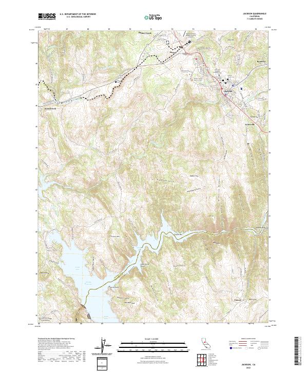 US Topo 7.5-minute map for Jackson CA