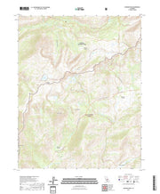 US Topo 7.5-minute map for Johnson Peak CA