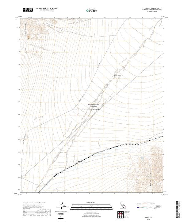 US Topo 7.5-minute map for Joshua CA